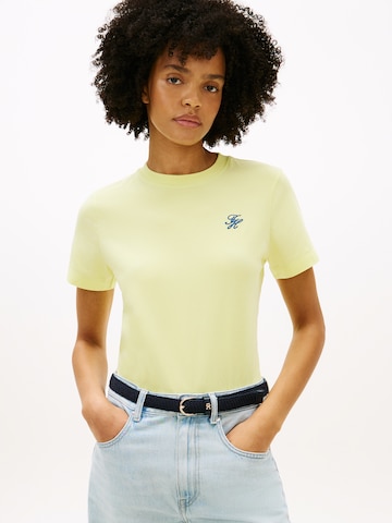 TOMMY HILFIGER T-Shirt in Gelb: Vorderseite