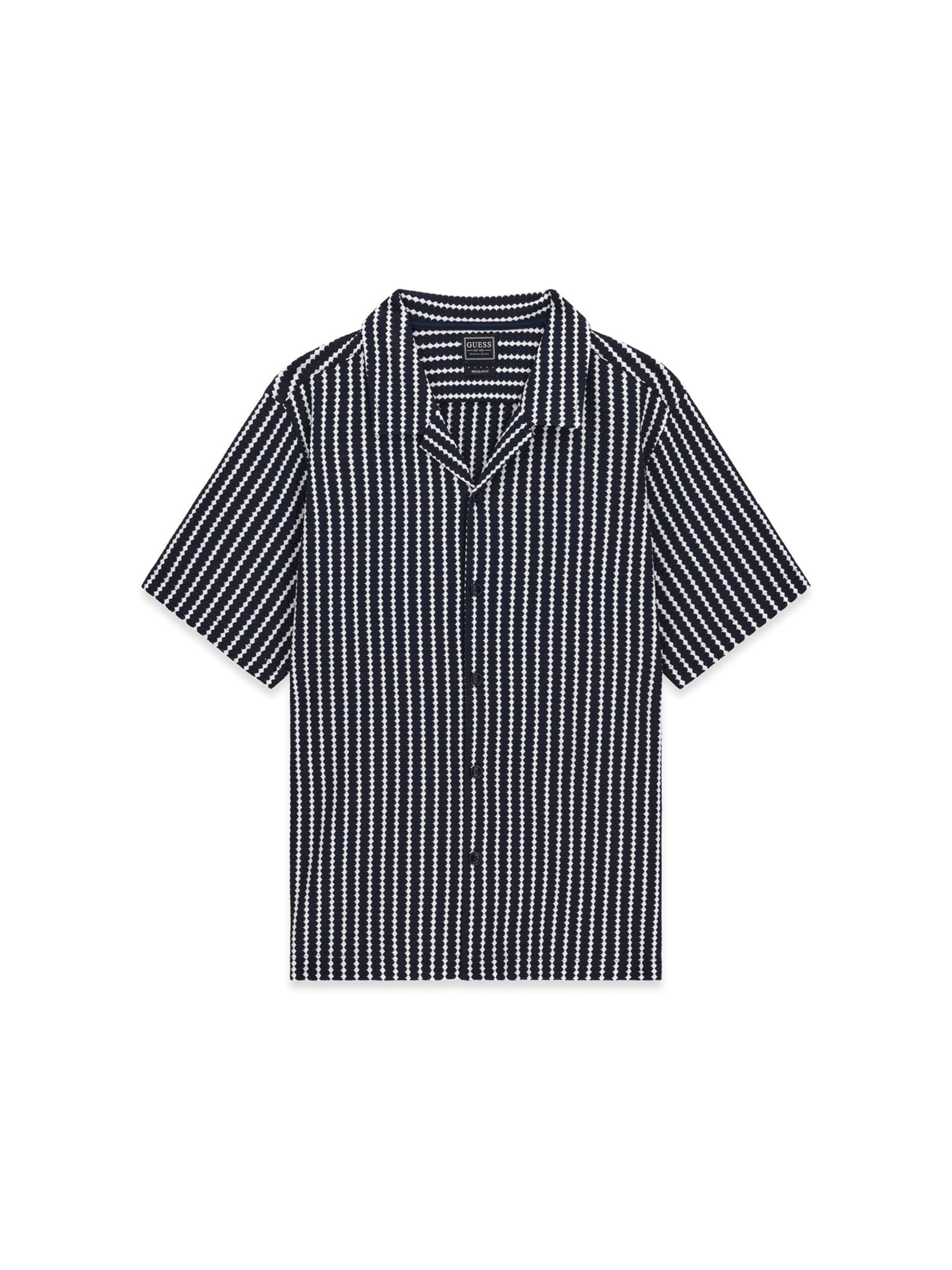 GUESS Regular Fit Hemd in Blau: Vorderseite