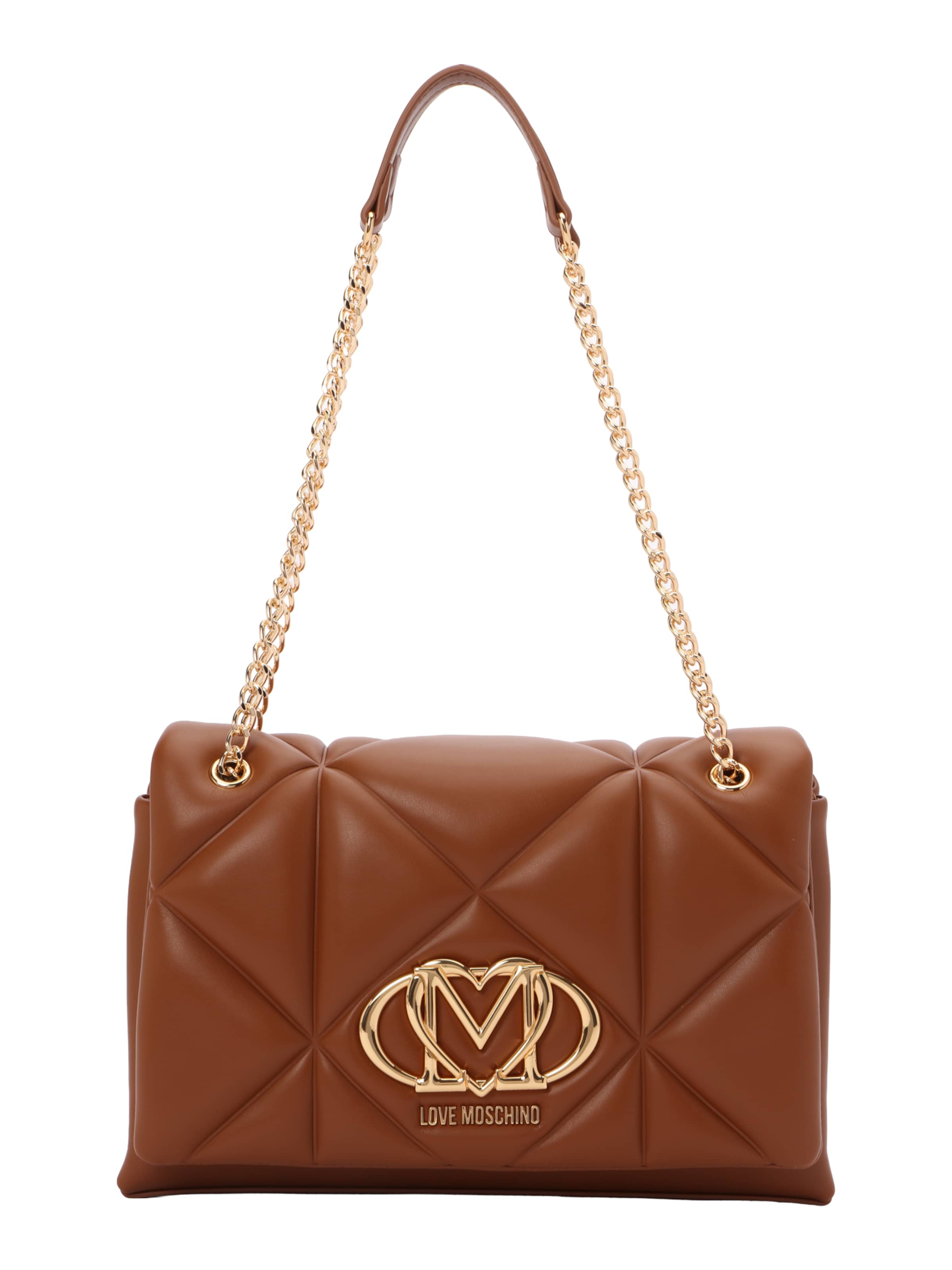 Love Moschino Skuldertaske i brun: forside