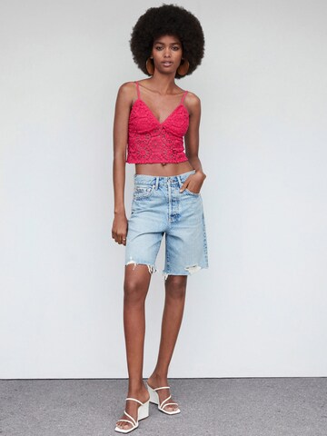 MANGO Top 'TURQUETA' in Pink