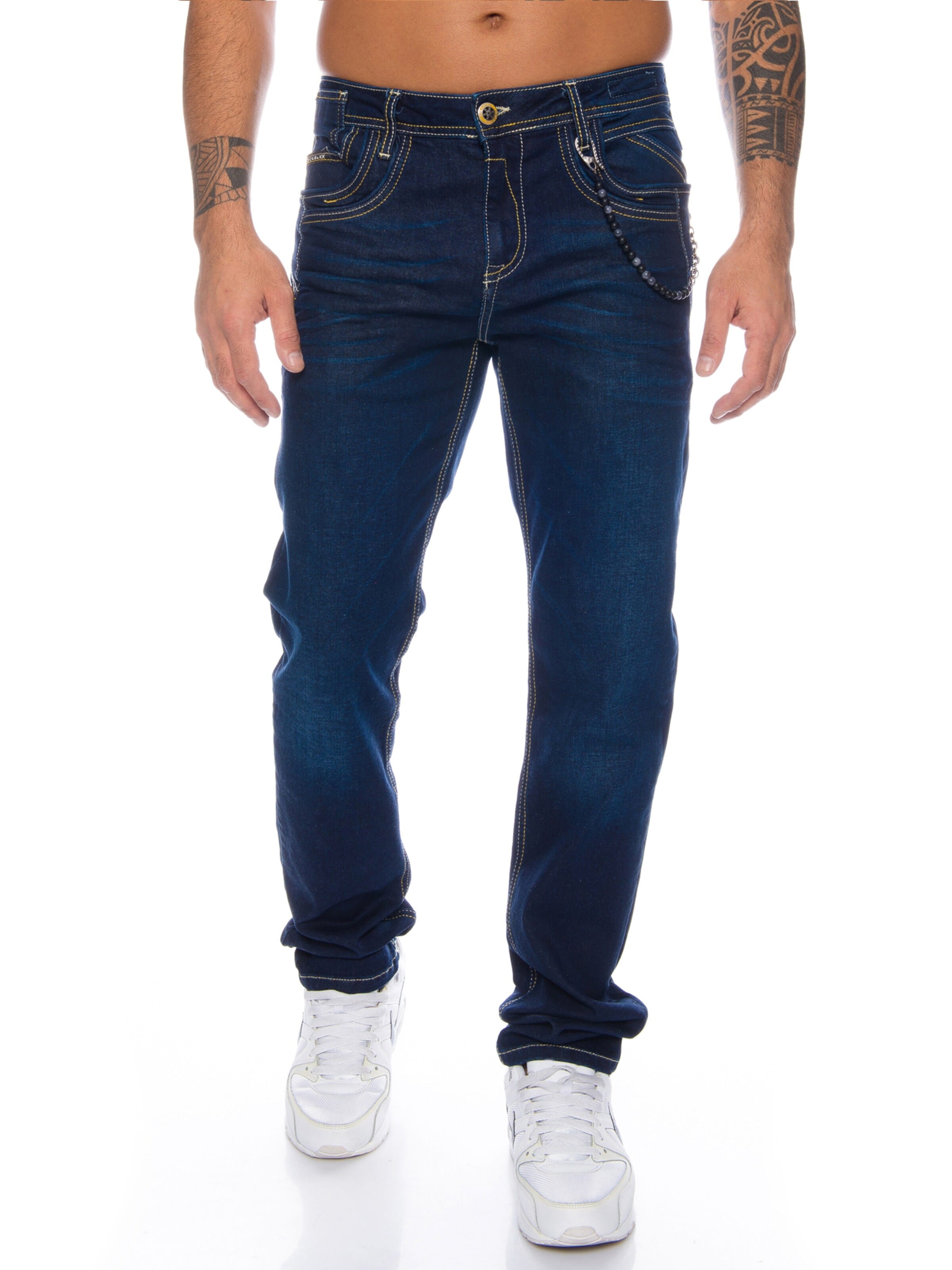 CIPO & BAXX Regular Jeans 'BJ395'‌‌‌‌‌‌‌‌ in Blau: Vorderseite