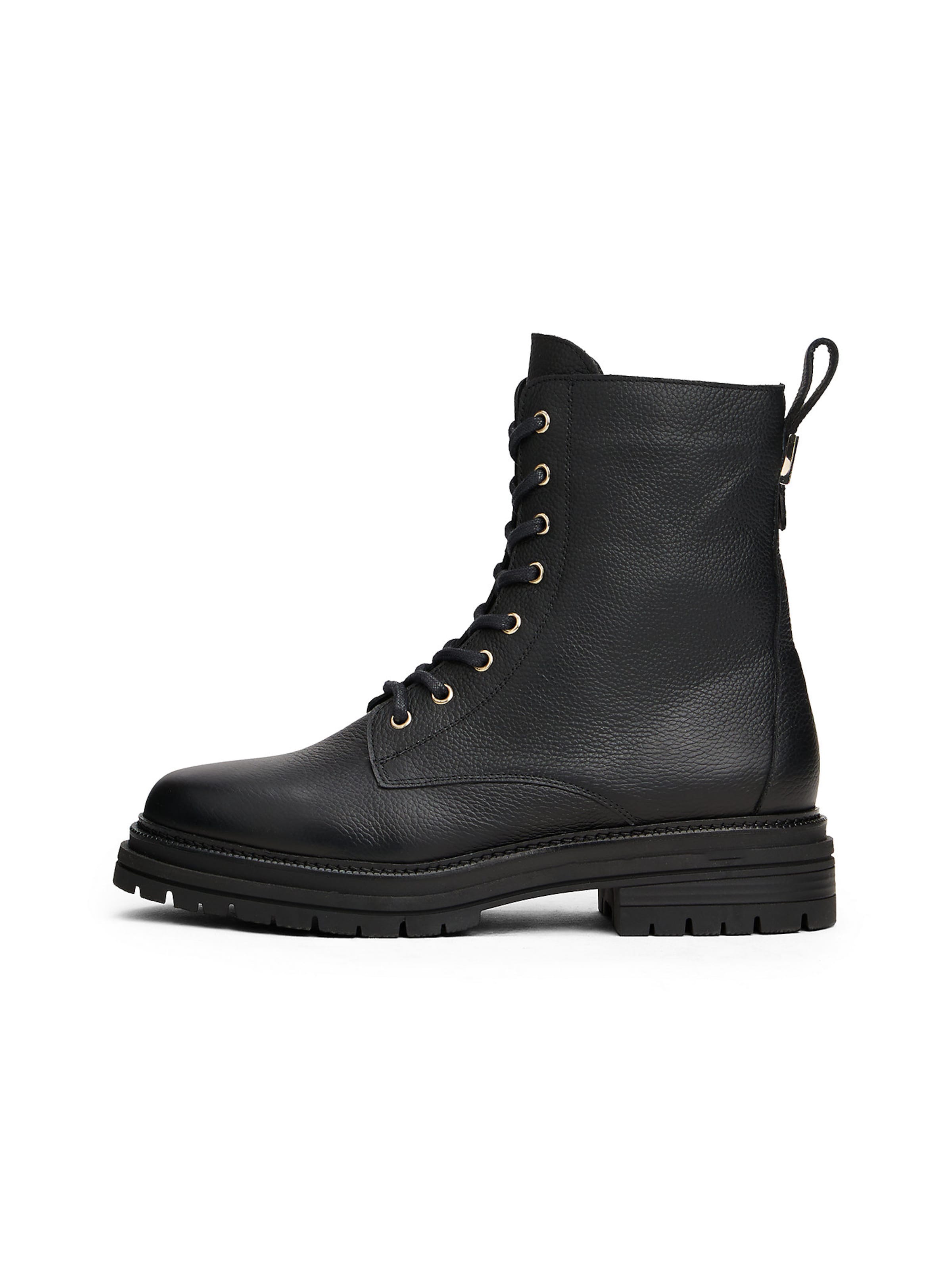 TOMMY HILFIGER Veterlaarsjes in Zwart: voorkant