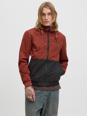raudona JACK & JONES Demisezoninė striukė 'JJERush': priekis