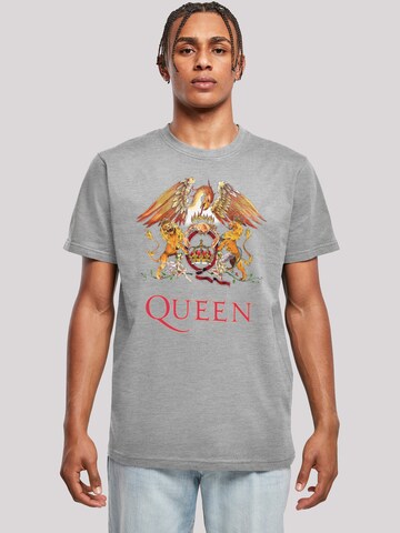 F4NT4STIC Shirt 'Queen' in Grijs: voorkant