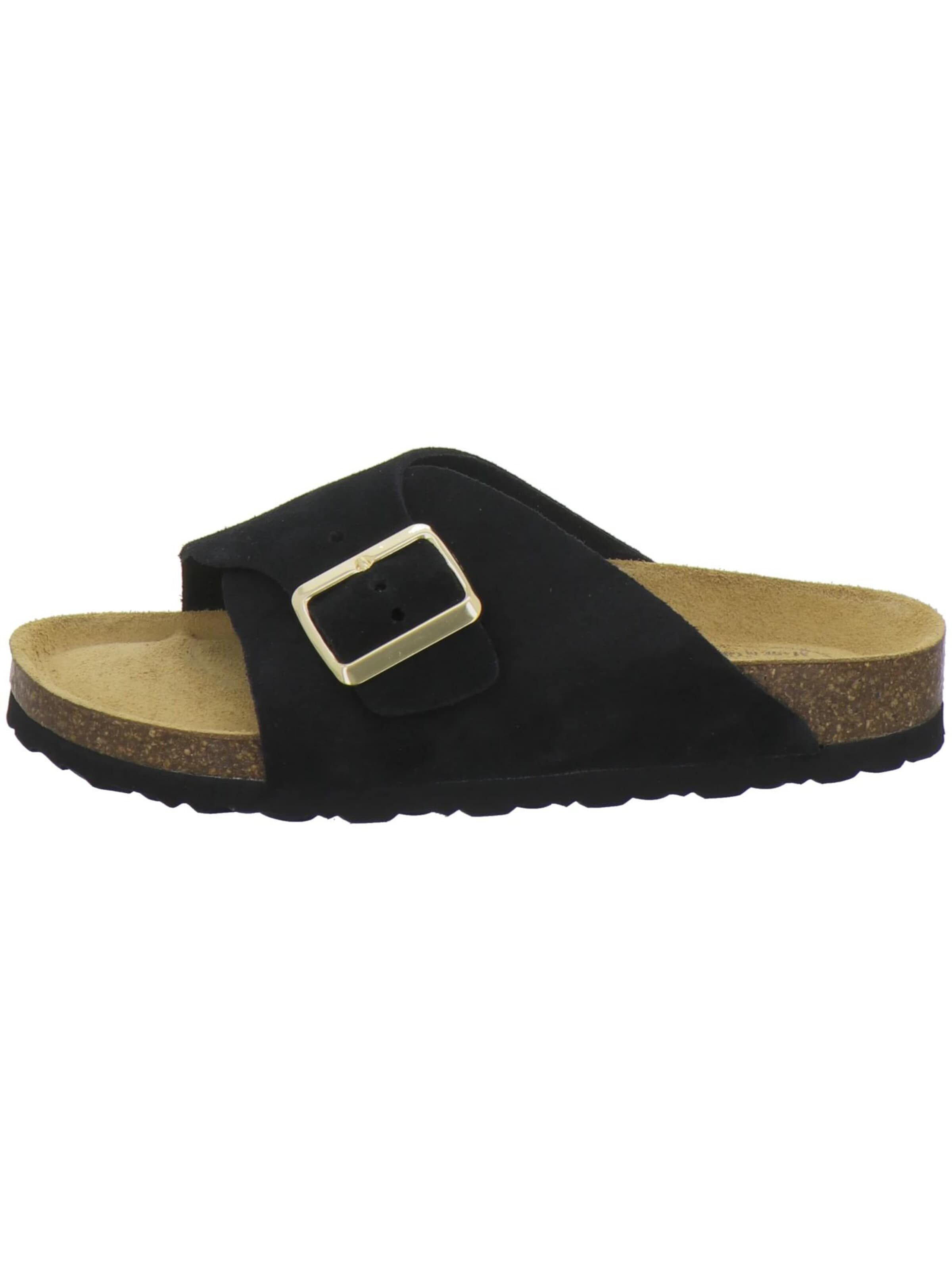 Sandales 'Sandalen Damen schwarz Veloursleder' AFS-Schuhe en noir