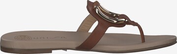 UNISA T-Bar Sandals in Brown