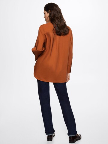 MANGO Blus 'Juanes' i orange