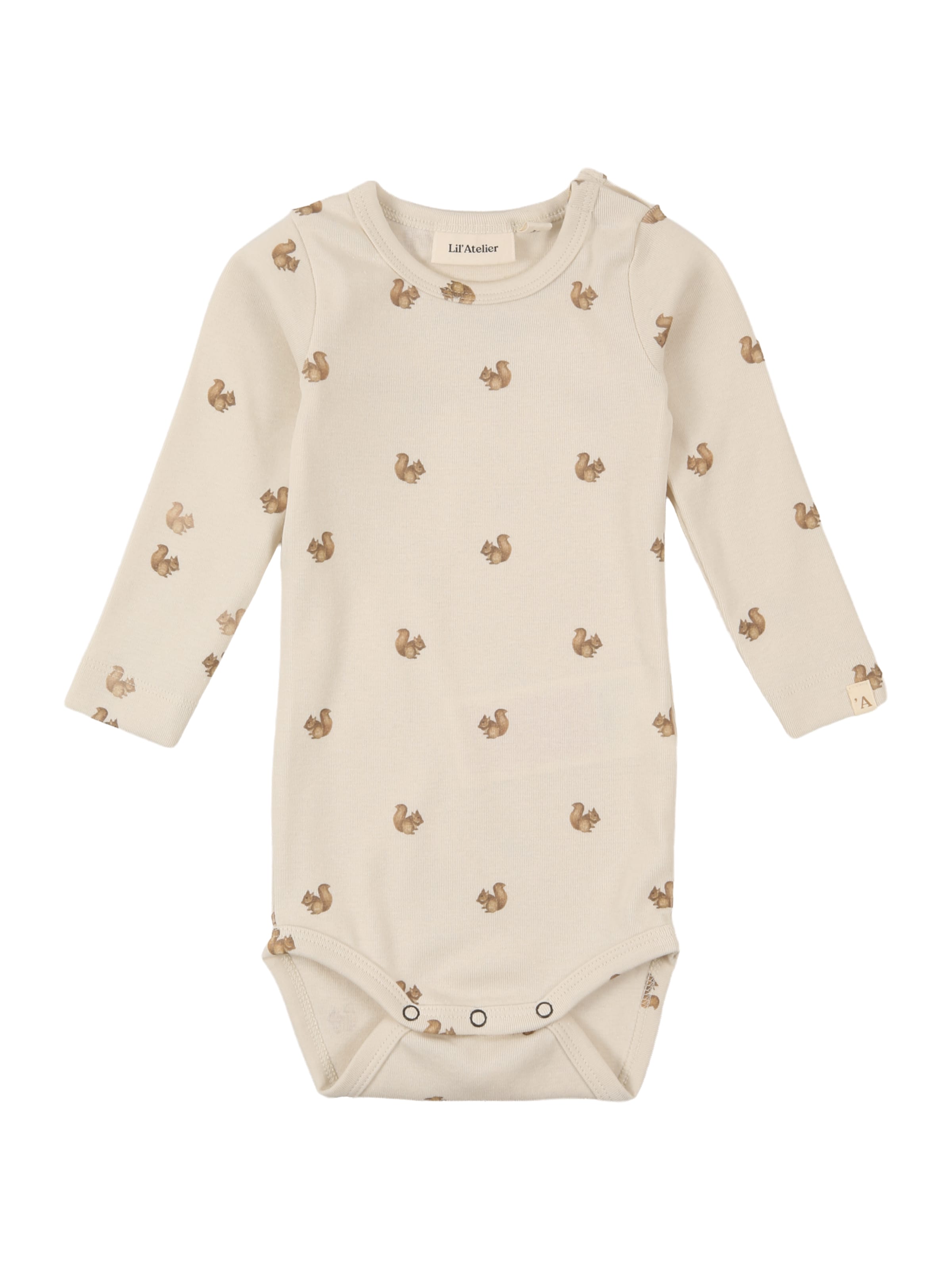 NAME IT - Pijama entero/body 'NBNLAYO' en beige: frente