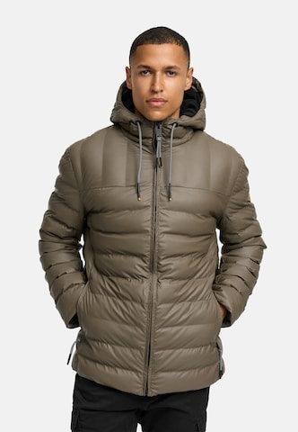 INDICODE JEANS Between-season jacket 'INAmiso' in Brown: front
