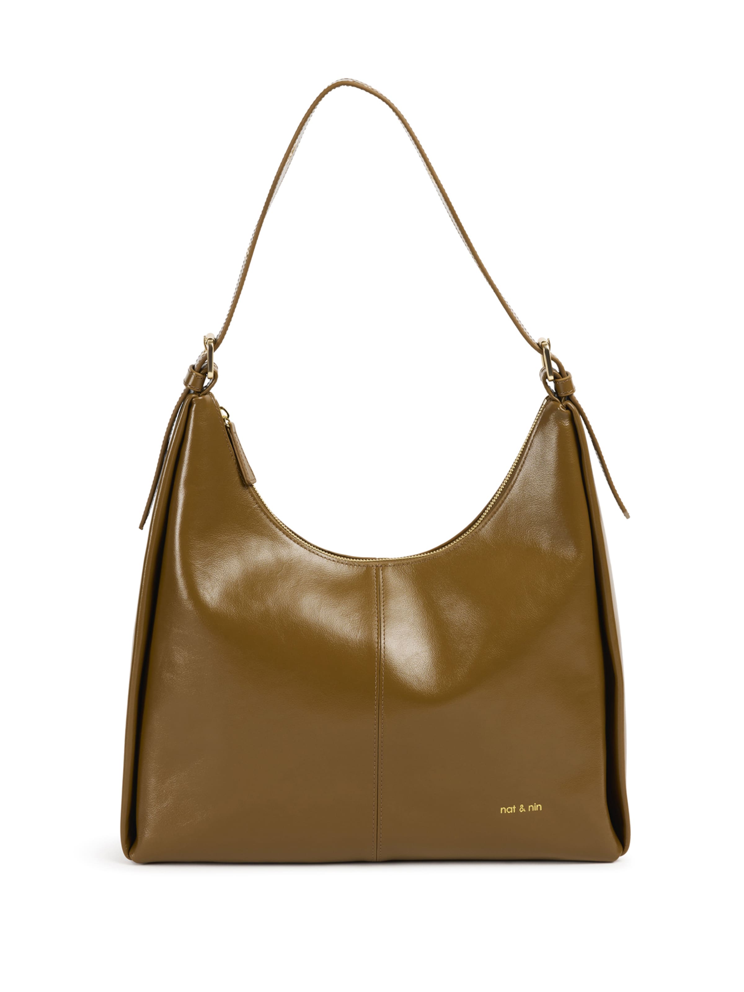 Nat&Nin Håndtaske 'TINA' i brun: forside
