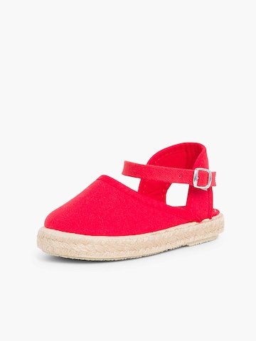 Sandales Pisamonas en rouge : devant