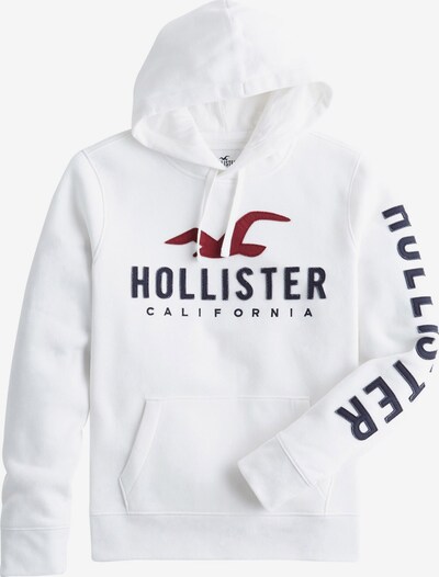 Bluză de molton HOLLISTER pe merlot / negru / alb, Vizualizare produs