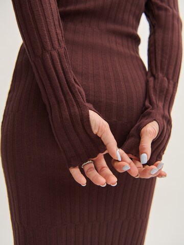 Abito in maglia di Tatiana Zidekova in marrone