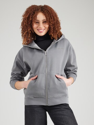 Pegador - Sudadera con cremallera 'CLARITA' en gris: frente