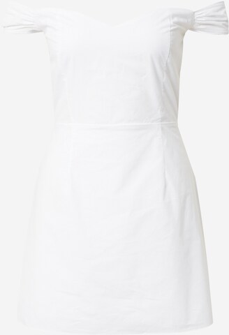 GLAMOROUS Obleka | bela barva: sprednja stran
