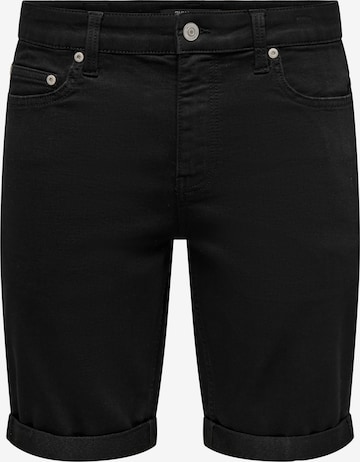 Only & Sons Normalny krój Spodnie 'ONSPly' w kolorze czarny: przód