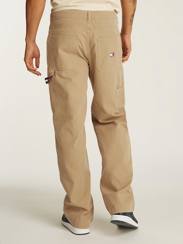 Tommy Jeans Loose fit Trousers 'JAIMIE' in Beige