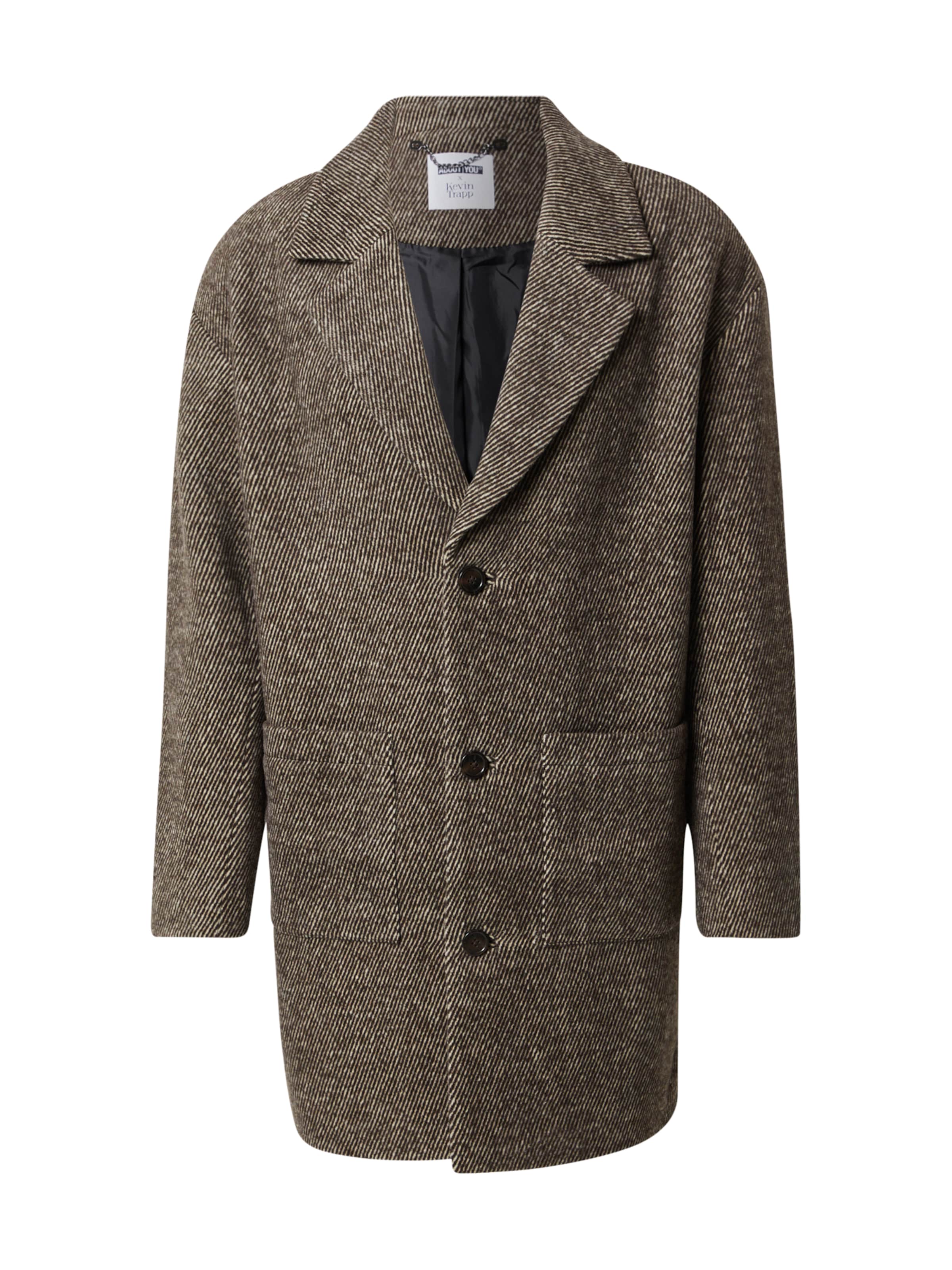 Men Coats | x Kevin Trapp Between-Seasons Coat 'Adrian' in Mottled Brown - EL30996