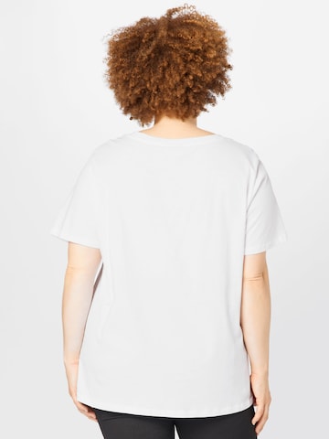 T-shirt KAFFE CURVE en blanc