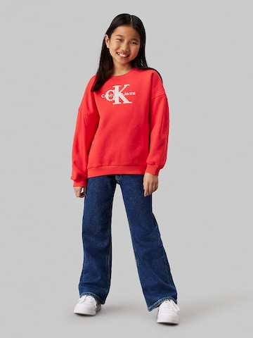 Calvin Klein Jeans Sweatshirt in Red