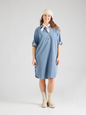 Abito camicia 'CARWINI' di ONLY Carmakoma in blu: frontale