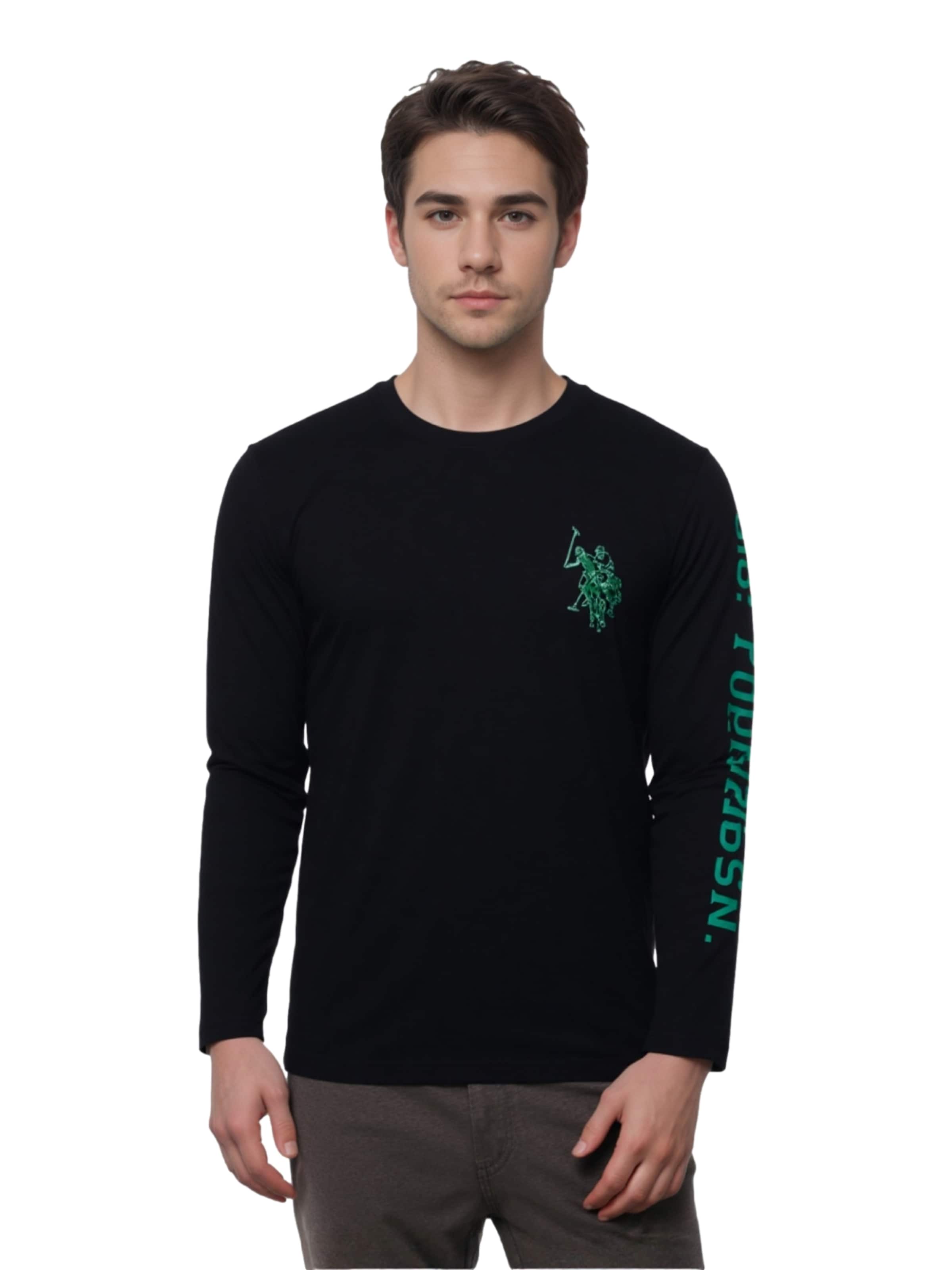 U.S. POLO ASSN. Футболка в Черный: спереди