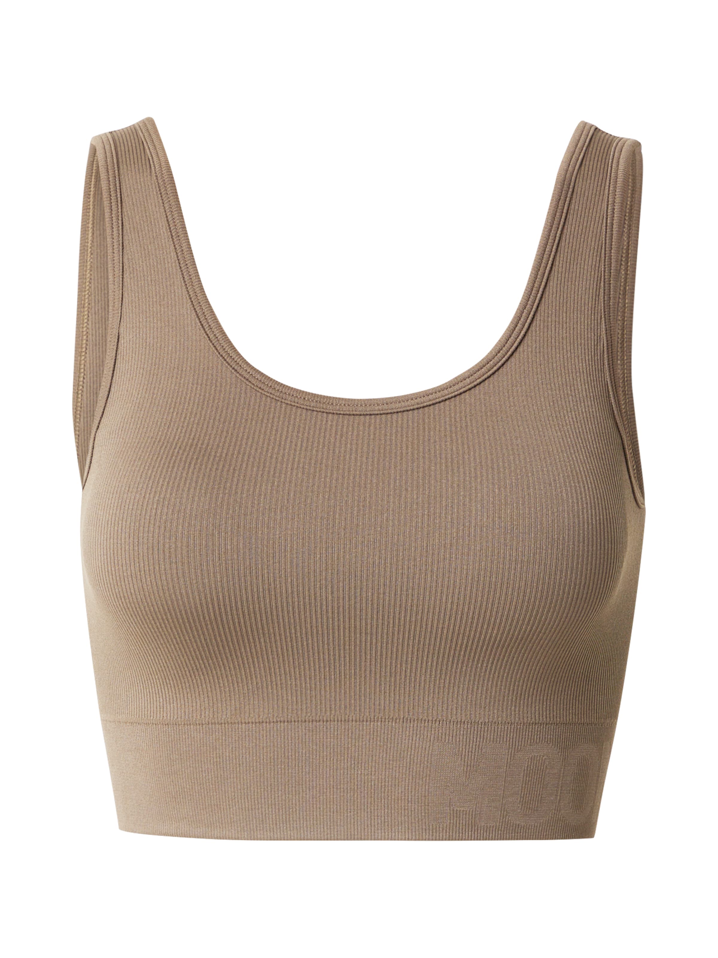 Moonchild Yoga Wear Μπουστάκι Αθλητικό σουτιέν σε καφέ: μπροστά