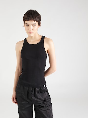 Calvin Klein Jeans - Top en negro: frente