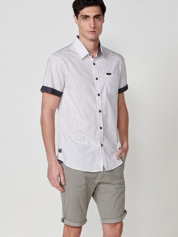 KOROSHI Regular fit Button Up Shirt in White