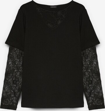 Fiorella Rubino Shirt in Zwart: voorkant