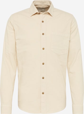 Gabbiano Regular fit Button Up Shirt in Beige: front