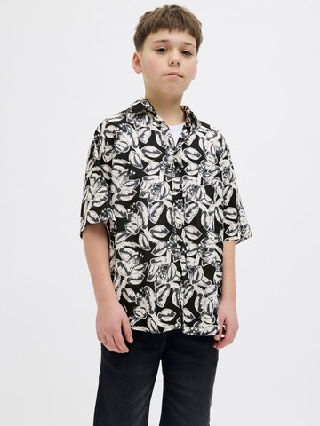 Jack & Jones Junior - Ajuste confortable Camisa en negro: frente