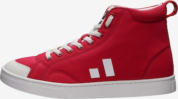 Baskets hautes Ethletic en rouge : devant