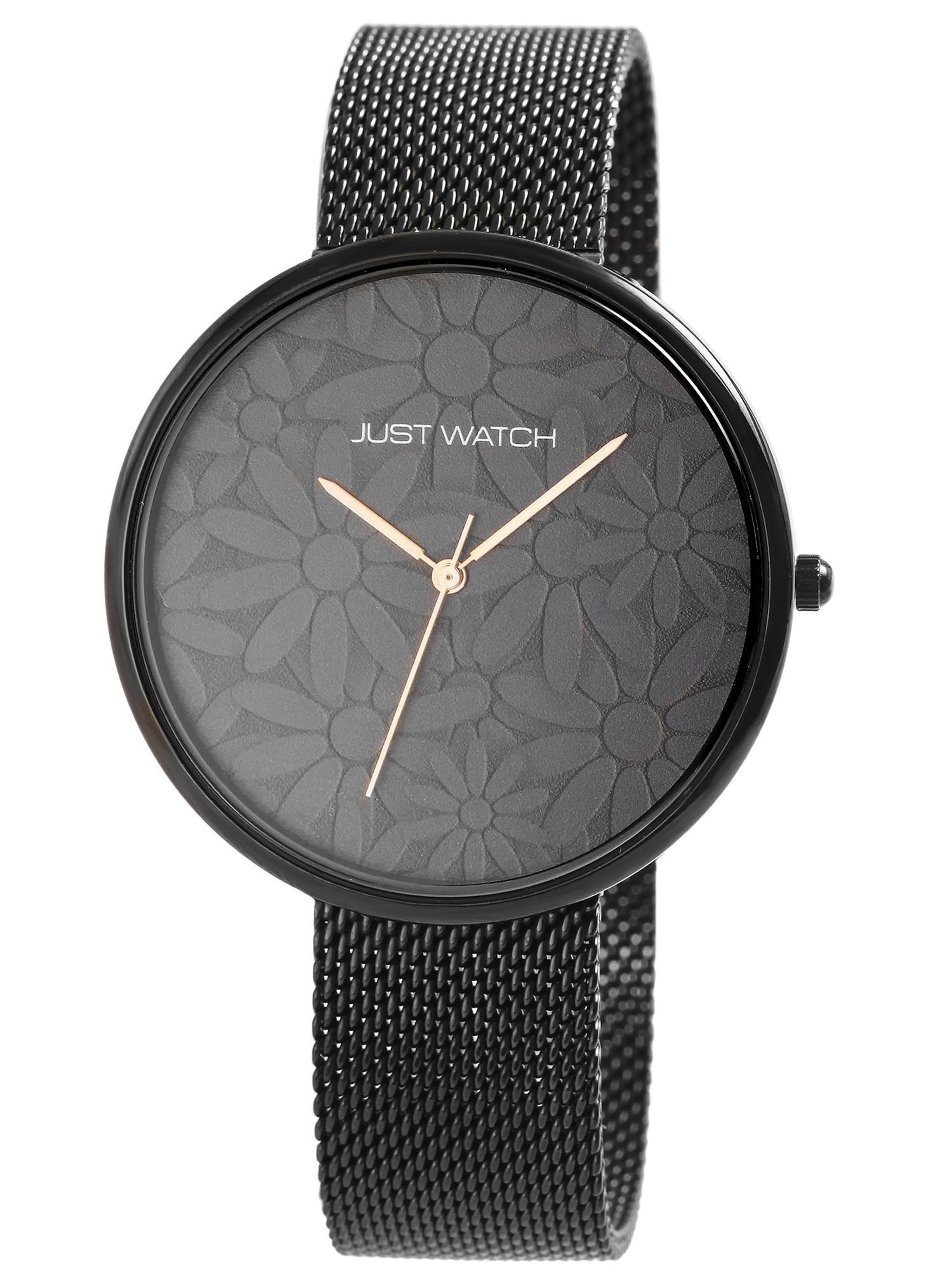 Just Watch Analog Watch 'Floriane, 3 ATM' in Black