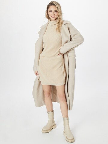 In The Style Knit dress 'PERRIE SIANS' in Beige