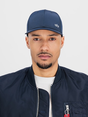 ALPHA INDUSTRIES - Gorra en azul: frente