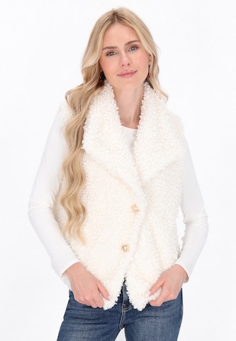 Gilet 'Fashion Look' IZIA en blanc : devant