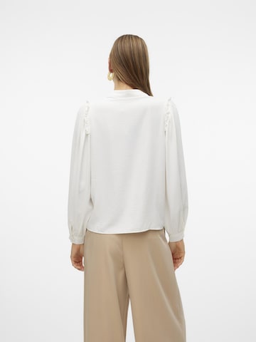 Chemisier 'VMAni' VERO MODA en blanc
