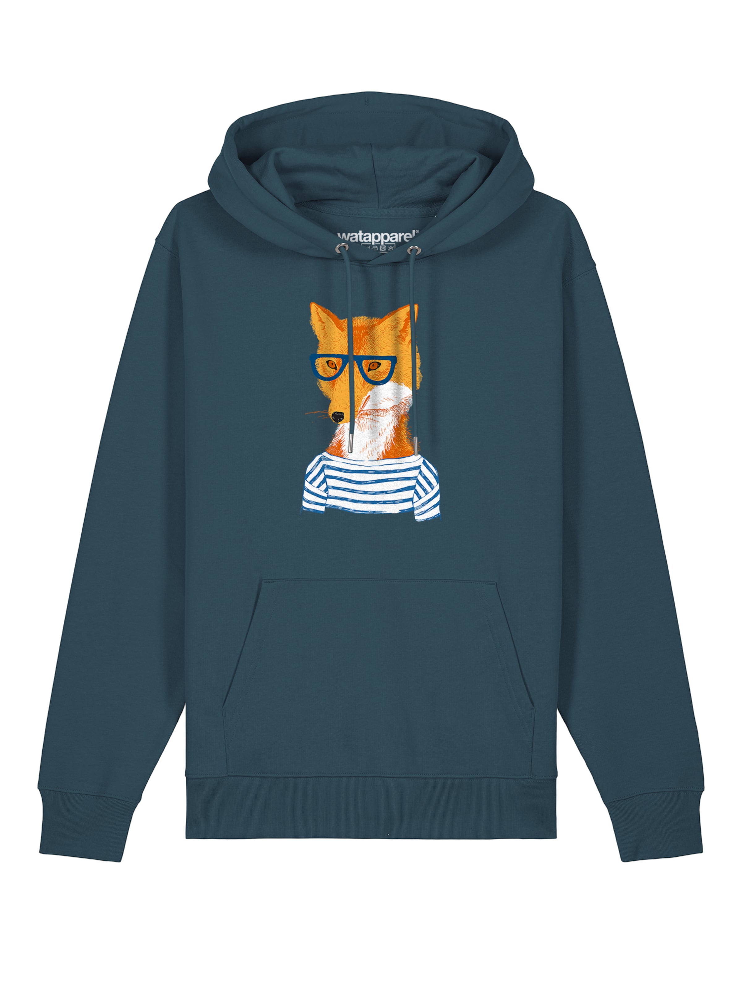 Sweat-shirt 'Fuchs' Watapparel en bleu : devant