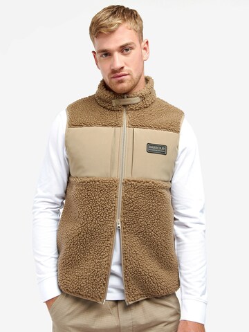 Gilet Barbour International en beige : devant