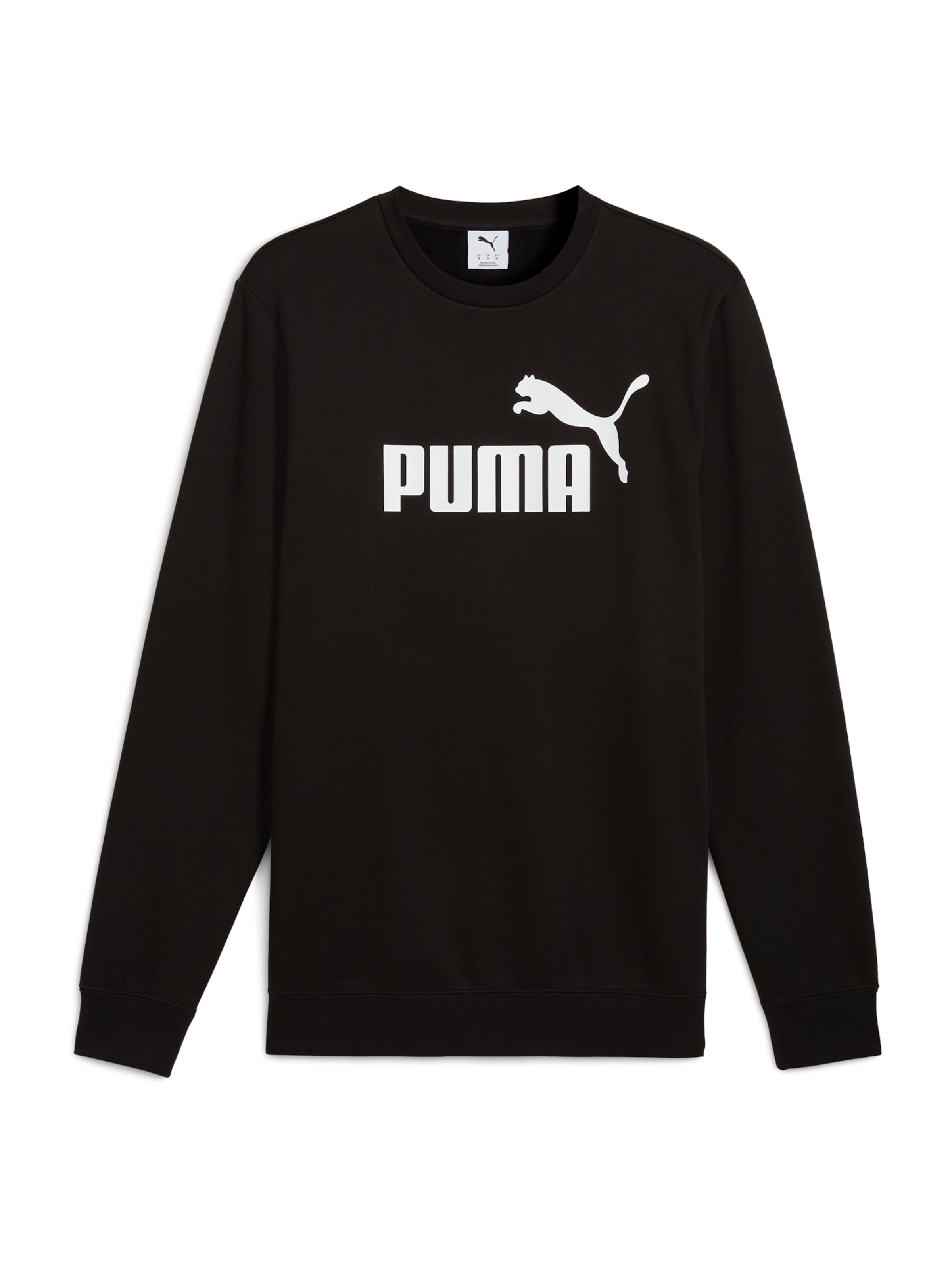 PUMA Spordidressipluusid 'ESS No. 1', värv must: eest vaates