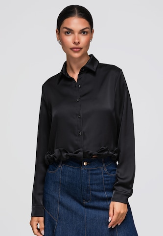 Ombre Blouse in Zwart: voorkant