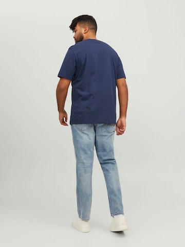 Jack & Jones Plus - Camiseta en azul