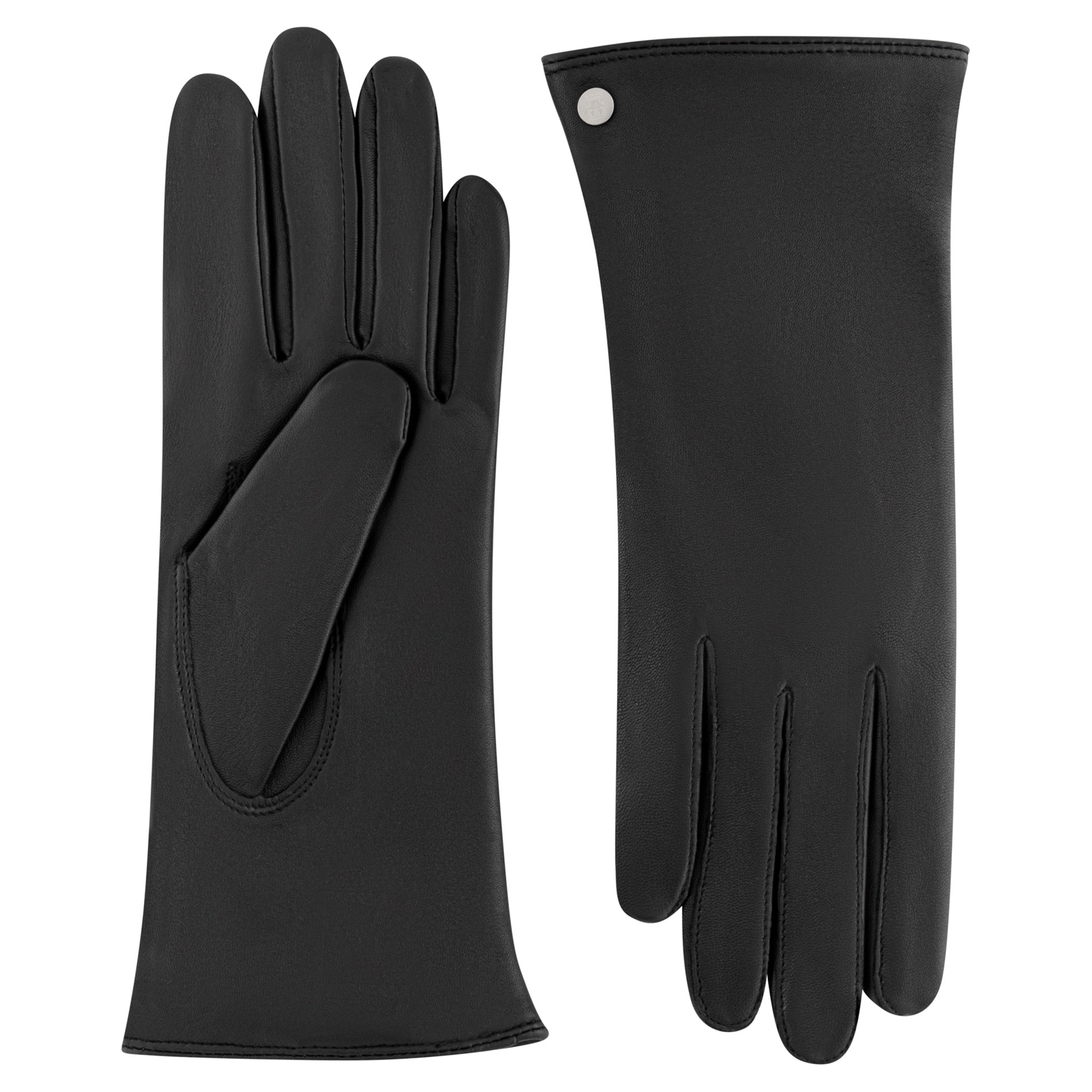 Roeckl Full finger gloves 'PAVIA' in Black: front