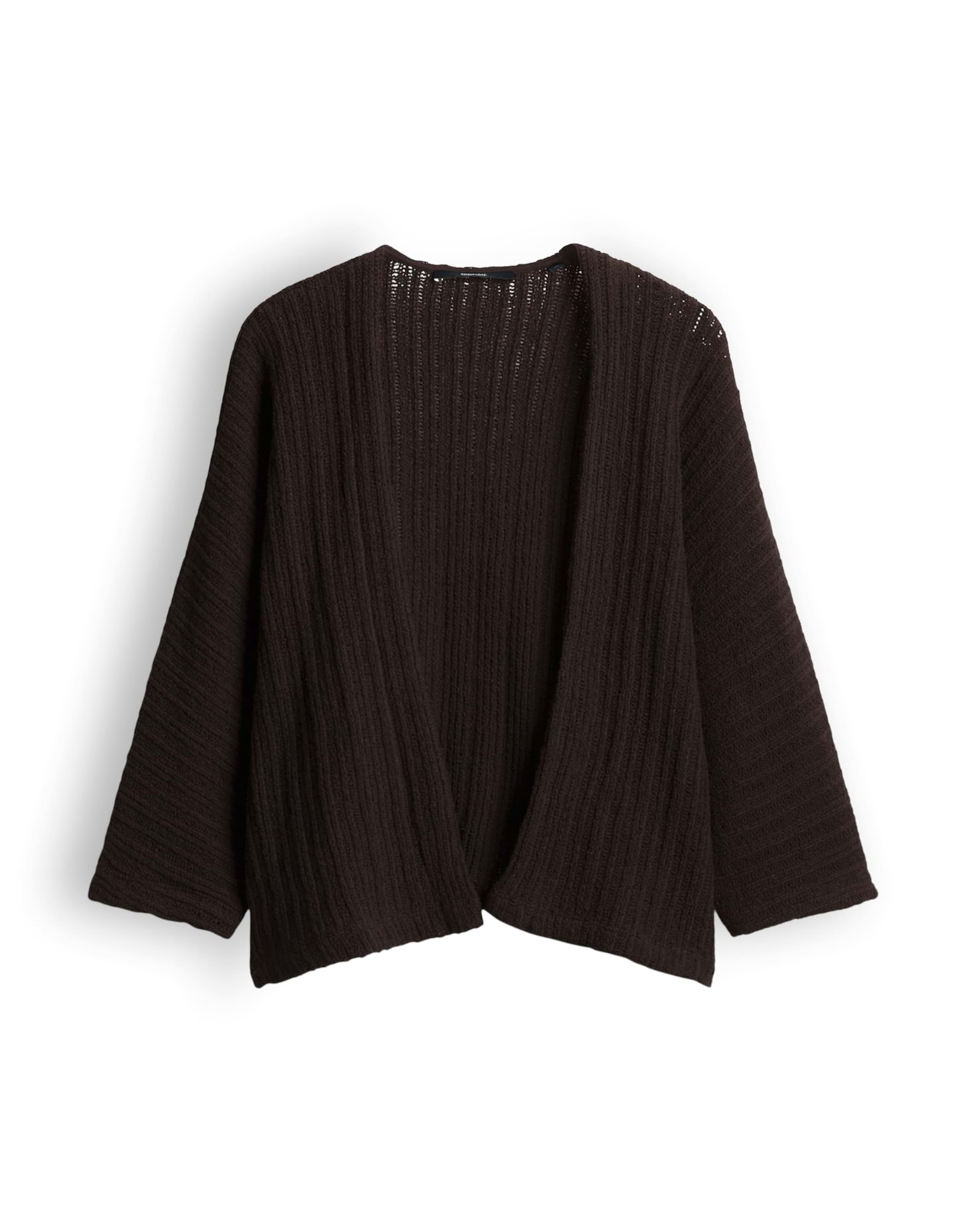 Someday Strickjacke 'Udia' in Braun: Vorderseite