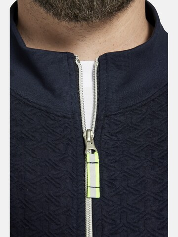 Charles Colby Zip-Up Hoodie in Blue