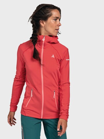 Schöffel Athletic fleece jacket 'Monte Sart' in Red: front