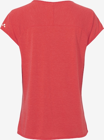 VAUDE Functioneel shirt 'Tekoa II' in Rood
