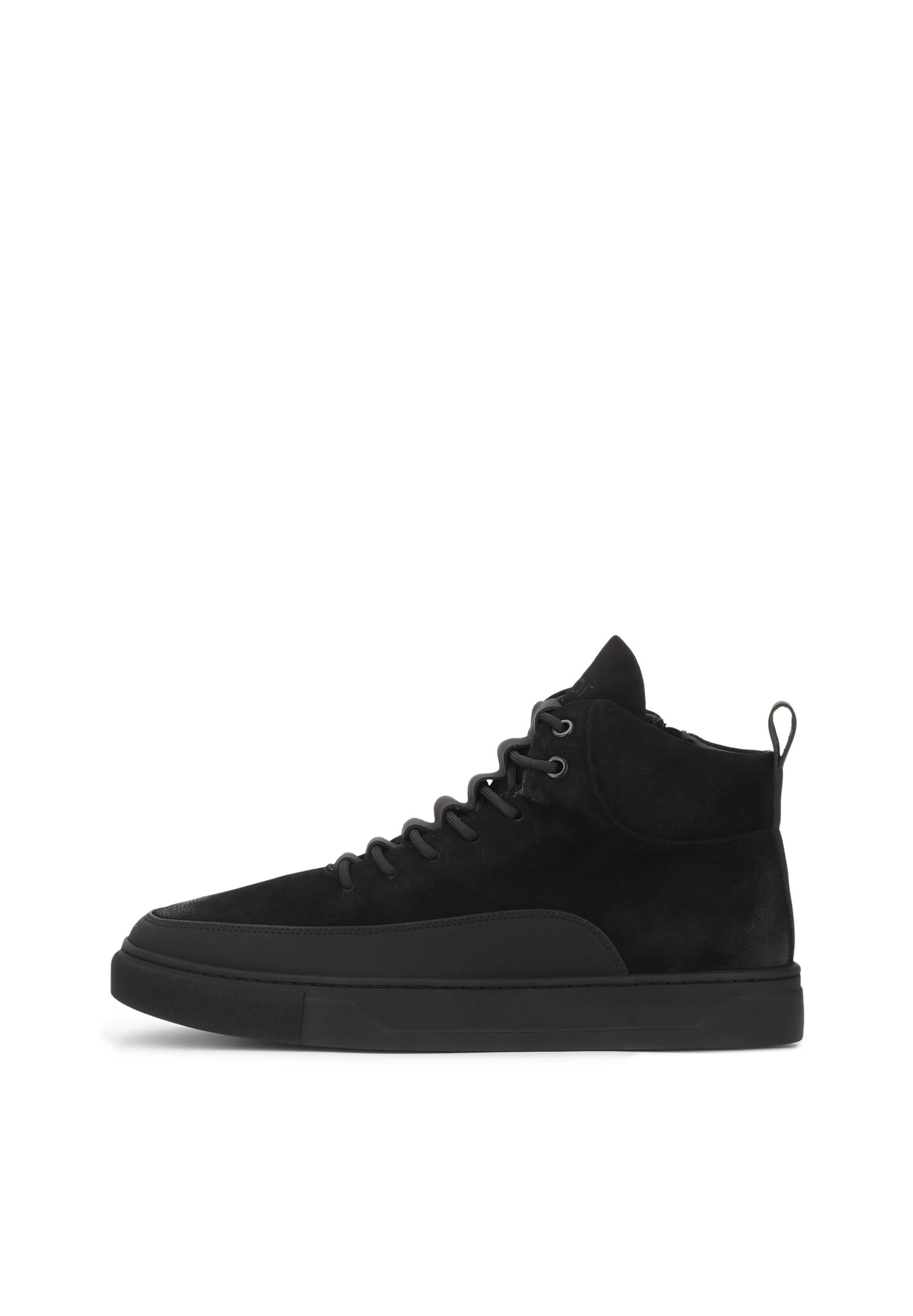 Baskets hautes Kazar en noir : devant
