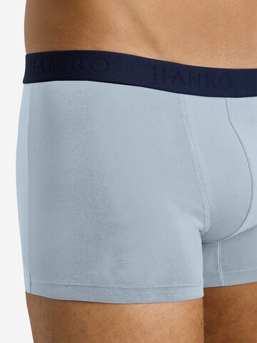 Hanro Boxershorts ' Cotton Essentials ' in Blauw